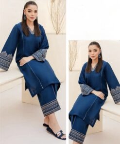 Urge DN-345 Heavy Embroidered Dhanak Suit by Abu Hurairah Fabrics