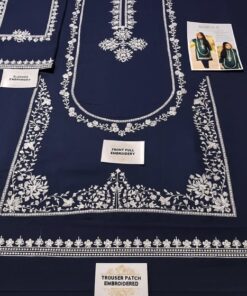 Urge DN-354 Pure Dhanak 2PC Heavy Embroidered Winter Suit 
