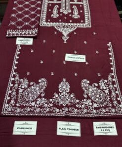 Urge DN-363 Unstitched Dhanak Embroidered Dress for Women 