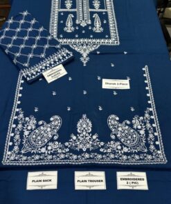 Urge DN-359 Exclusive Winter Dhanak Dress with Heavy Embroidery 
