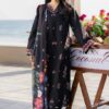 Afsanah DHK-668 Dhanak Winter Embroidered 3 Piece Luxury Suit featuring front and daman heavy embroidery with a digital printed dupatta.