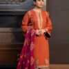Coco By Zara Shahjahan DHK-671 Dhanak Winter Embroidered 3 Piece Luxury Suit featuring front and daman heavy embroidery with a digital printed dupatta.