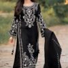 Asim Jofa DHK-682 winter dhanak embroidered 3 piece suit featuring front heavy embroidery and dhanak shawl