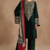 Jazmin DHK-689 Dhanak Winter Suit With Embroidered Trouser