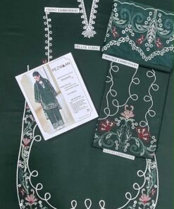 Urge DN-375 Exclusive Winter Dhanak Dress with Heavy Embroidery 