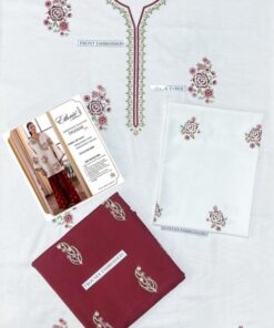 Urge DN-302 Unstitched Dhanak Embroidered Dress for Women 