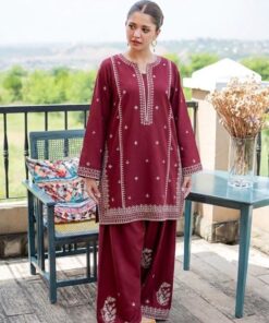 Urge DN-312 Unstitched Dhanak Embroidered Dress for Women 