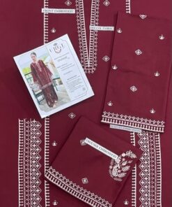 Urge DN-315 Heavy Embroidered Dhanak Suit by Abu Hurairah Fabrics 