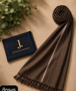 Men's formal winter fashion showcasing a bordered wool shawl over a Khaddar suit.