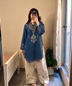 URGE DN-349 Pure Dhanak Heavy Embroidered Winter Suit For Women 