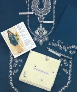URGE DN-349 Premium Dhanak Unstitched Embroidered Dress Pakistani Fashion 