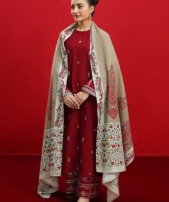 Aisling DHK-693 pure dhanak winter unstitched suit with digital dupatta