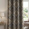 Abu Hurairah Fabrics Export Blackberry Jacquard Curtains Design 10 - Premium 8x7 ft luxury window drape.