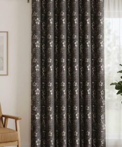Export Blackberry Jacquard Curtains Design 11 - Heavy texture single panel curtain for modern Pakistani living rooms.