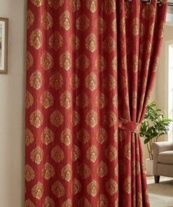 Export Blackberry Jacquard Curtains Design 12 - Wash-guaranteed 8x7 ft room darkening jacquard drape.