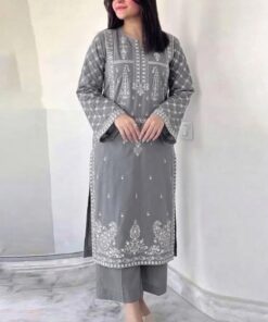 URGE DN-355 Pure Dhanak Winter Collection 2 Piece Embroidered Attire 
