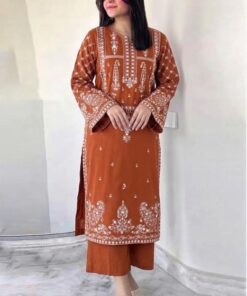 URGE DN-354 Stylish Winter Unstitched Dhanak Dress With Heavy Embroidery 