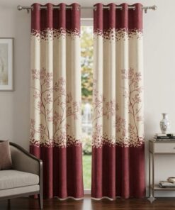 Elegant imported jacquard digital printed executive room curtain design 04