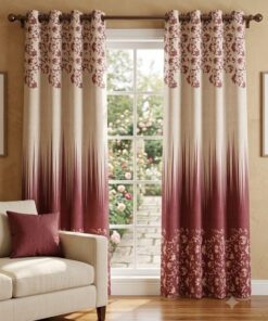 Beautiful luxury window treatment featuring jacquard digital print executive design 07
