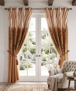 56x98 inches imported jacquard digital print executive curtain design 06 for bedroom styling