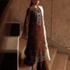 Traditional Pakistani Dhanak attire with luxury embroidery and printed dupatta