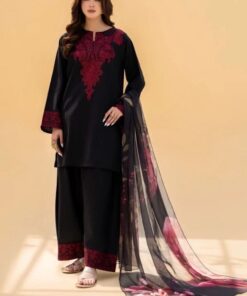 Jazmin DHK-706 warm Dhanak winter suit with embroidered front panel