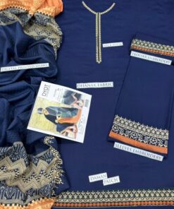Jazmin DHK-700 elegant winter 3 piece suit in Pure Dhanak fabric