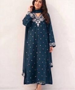 Beautiful Pezwaan DHK-709 Luxury Winter Dhanak Suit with Embroidered Trousers
