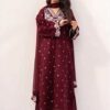 Pezwaan DHK-711 Winter Dhanak Unstitched Suit with Matching Heavy Shawl
