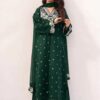 DHK-711 Embroidered Hem Details on Pure Dhanak Fabric