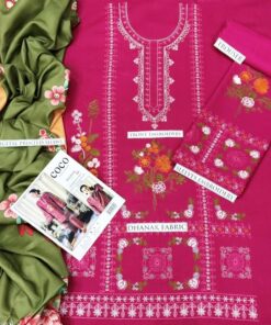 Urge DHK-714 luxury unstitched dhanak suit with warm pashmina wool shawl 
