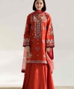 Heavy embroidered sleeves and front dhanak suit DHK-716 
