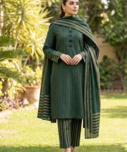 Beautifully draped Khaddi Susi winter dupatta from the Abu Hurairah Fabrics 3 piece unstitched volume.