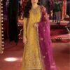 Asim Jofa AJ-990 Organza Embroidered Festive Suit Front View