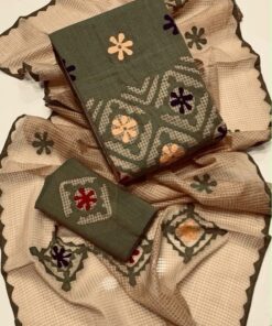 Exclusive unstitched winter wear khaddar collection by Abu Hurairah Fabrics showcasing traditional motifs 