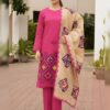 Warm and cozy ladies winter khaddar dress DHK-767 displayed in vibrant seasonal colors 