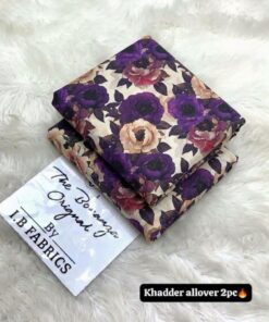 Printed Allover Khaddar Design BK-064 winter sale Pakistan from Abu Hurairah Fabrics 