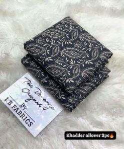 Digital Printed Khaddar Dress BK-022 available at discount in Pakistan by Abu Hurairah Fabrics 