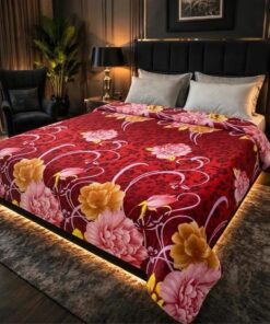 Elegant pattern soft AC blanket for double king size mattress 