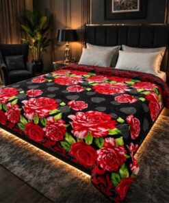 Double bed lightweight fleece blanket with color guarantee 