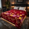 Elegant soft fleece AC blanket for double bed by Abu Hurairah Fabrics 