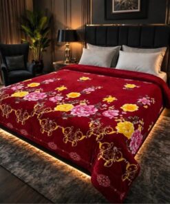 Elegant soft fleece AC blanket for double bed by Abu Hurairah Fabrics 