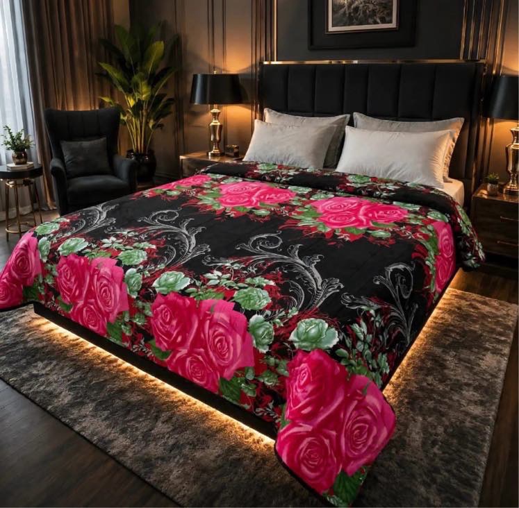 Color fast soft fleece AC blanket for double size beds