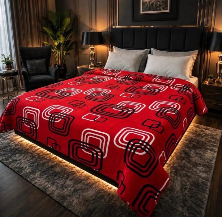Premium elegant design summer blanket double bed 81x90