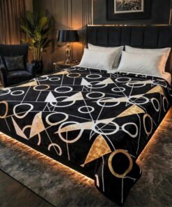Lightweight double bed soft fleece AC blanket elegant style 
