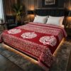 Cozy soft fleece double king size blanket for AC rooms 