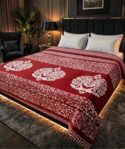 Cozy soft fleece double king size blanket for AC rooms 