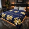 Beautifully designed color guaranteed double bed blanket 