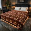 High quality color guaranteed soft fleece blanket for double bed 