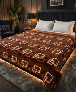 High quality color guaranteed soft fleece blanket for double bed 